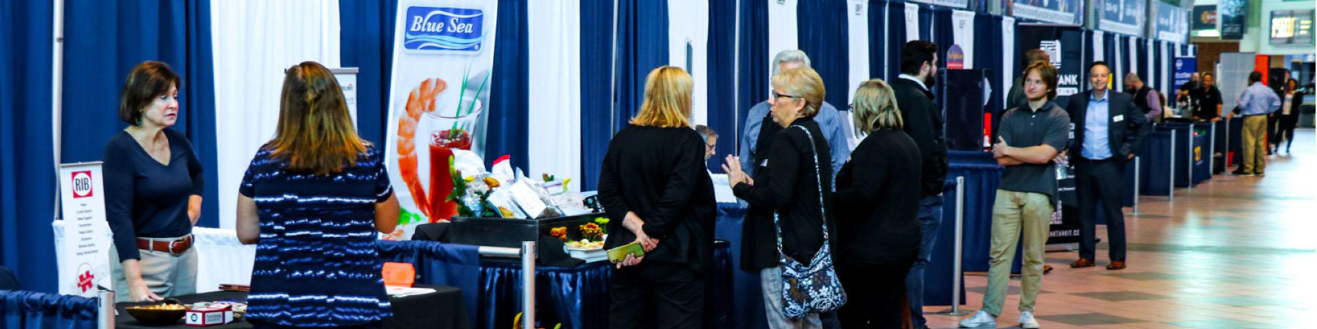 Shoppers interact and explore potential partnerships at the 2022 Supplier Diversity Trade Fair.